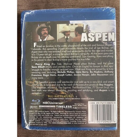 Aspen - The Complete Miniseries (Blu-Ray, 1977/2011) Sam Elliott - Shrink Tear - Picture 3 of 3